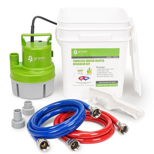 Tankless water heater descaler - water,