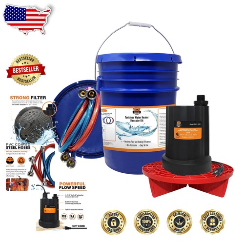 Tankless water heater descaler - tankless,
